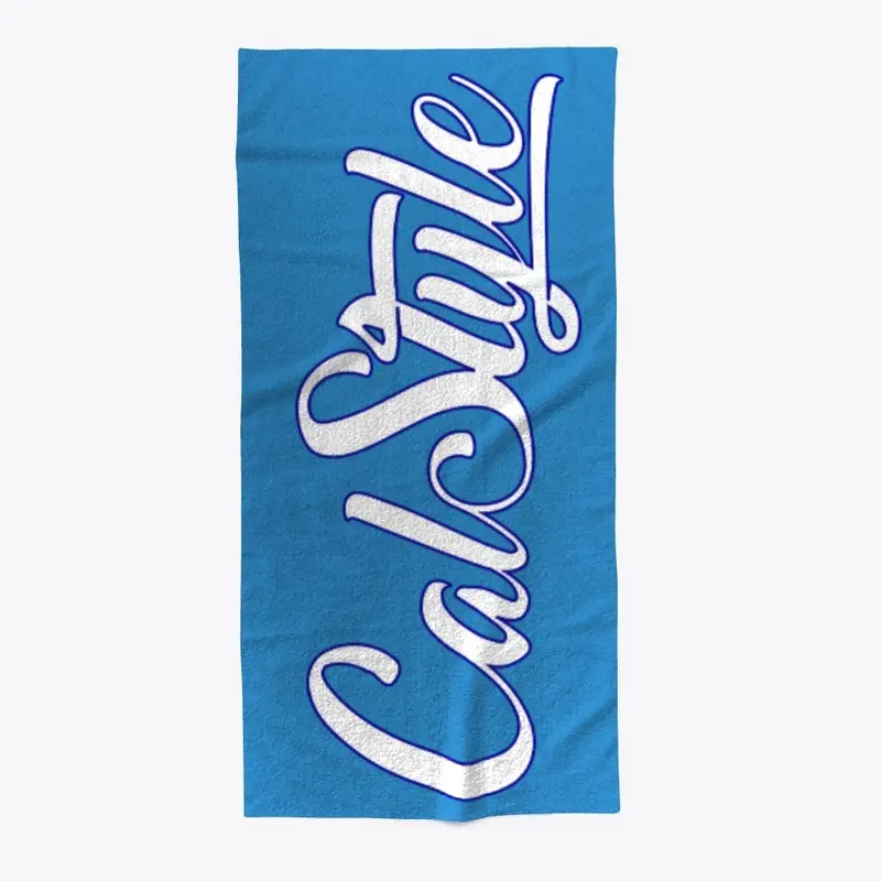 White Logo Beach Towel