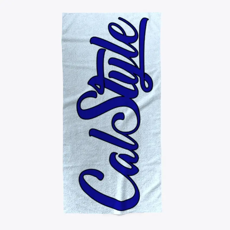 Blue Logo Beach Towel